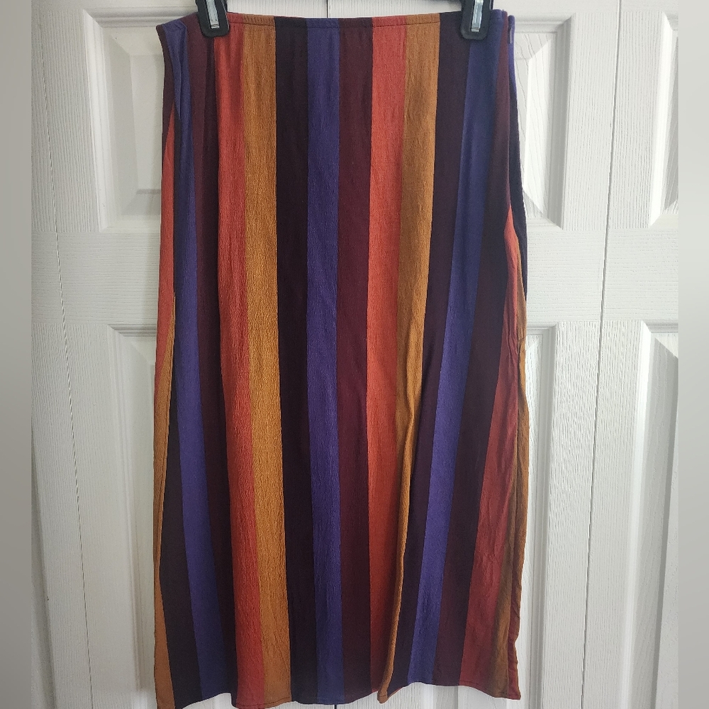 Striped American Eagle Midi Skirt Size M